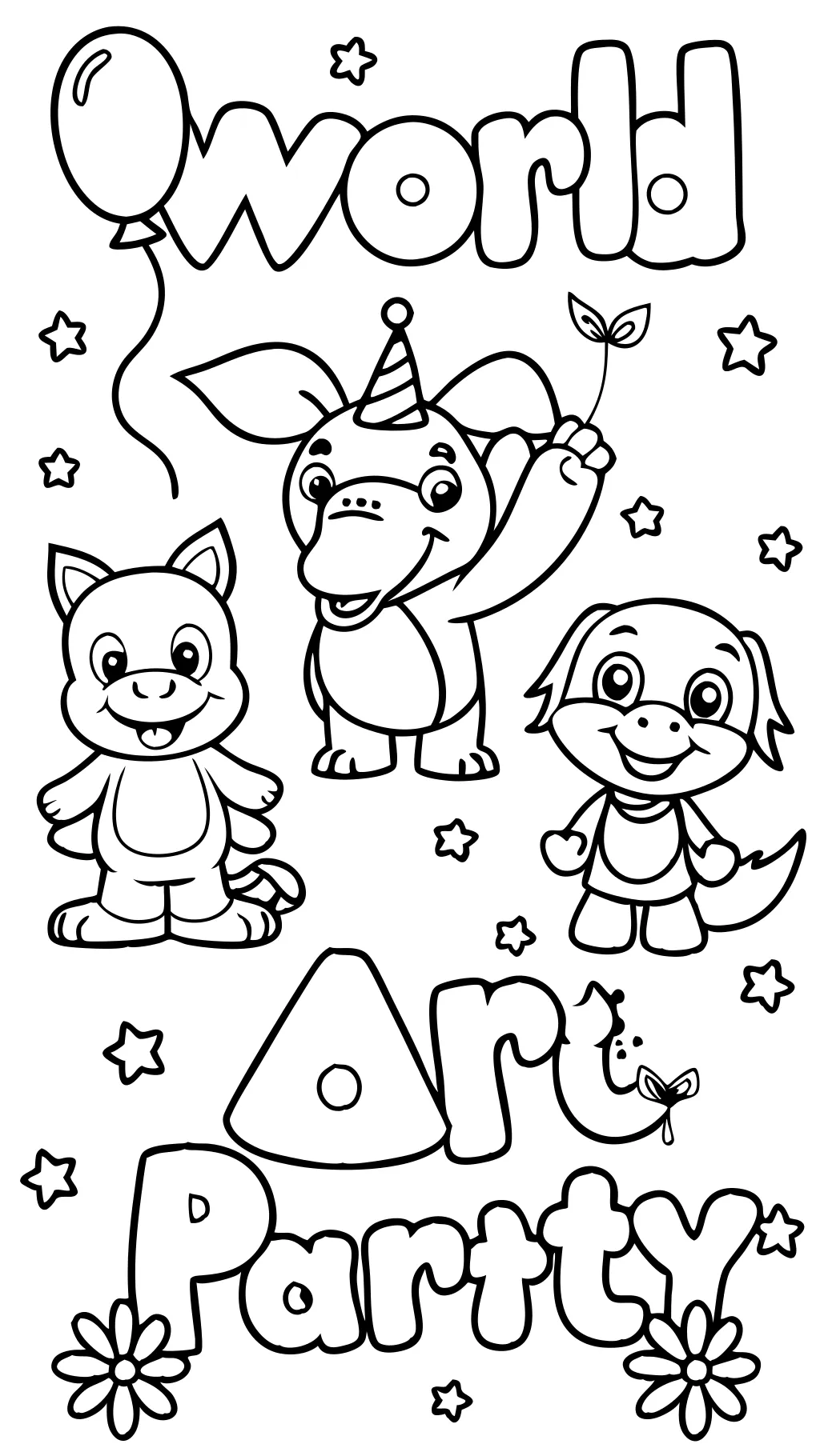 word party coloring pages